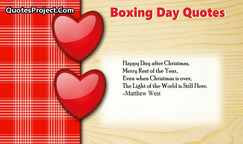 Boxing Day Quotes