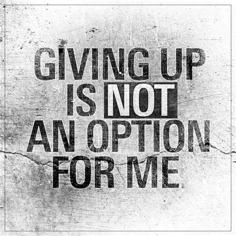 i am not giving up quotes