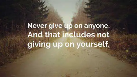 never give up quotes pictures
