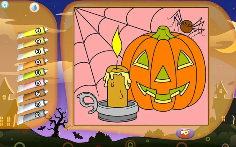 Halloween Candle Coloring picture
