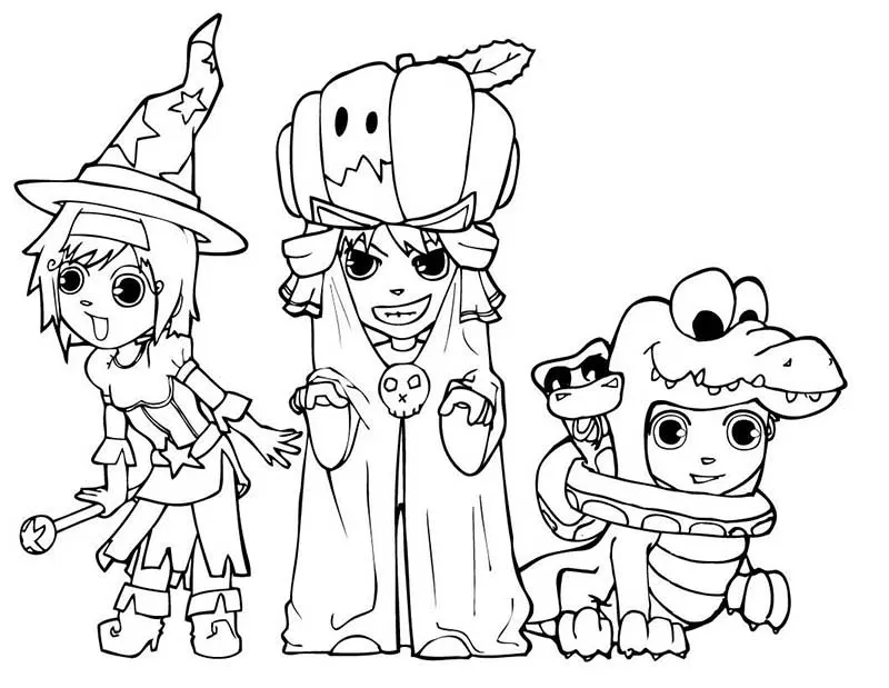 Halloween Printable Coloring picture
