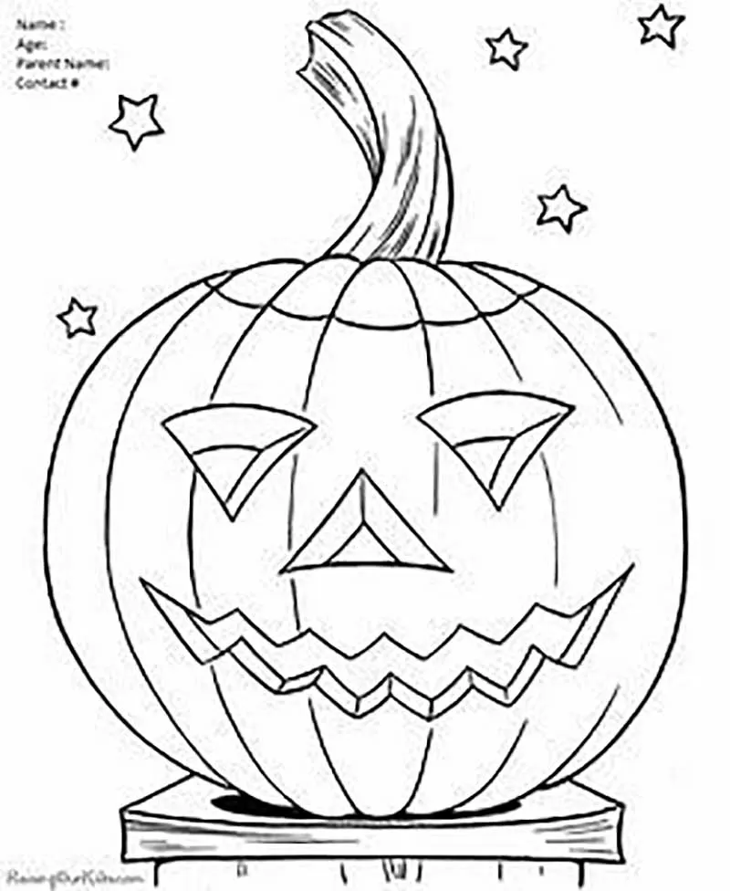 Halloween coloring image