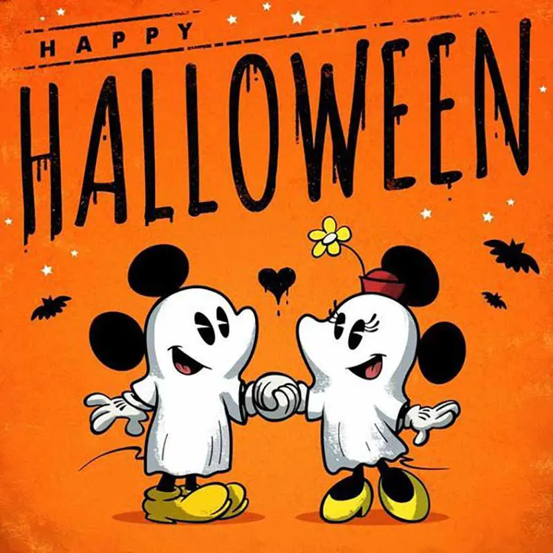 Mickey Ghost Happy Halloween Image Pictures