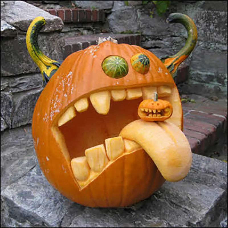 Scary Halloween Pumpkins picture