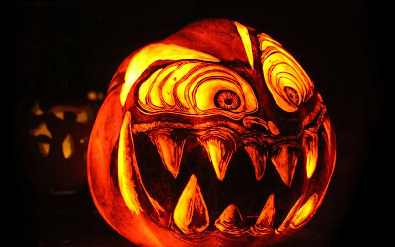 Scary Hallowen Pumpkin picture