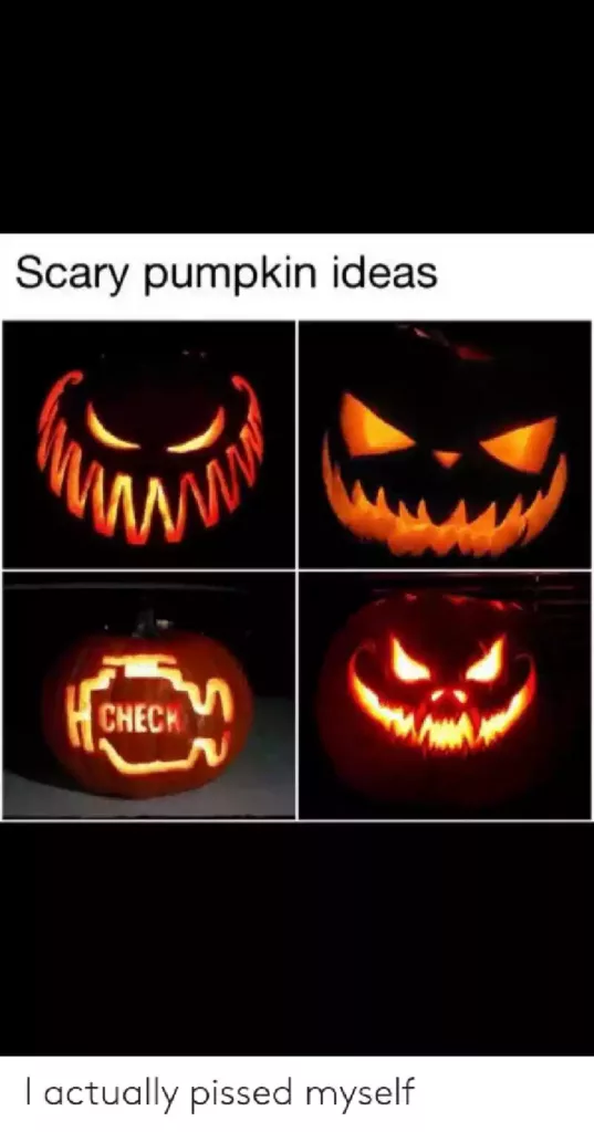 Scary Pumpkin Meme for facebook