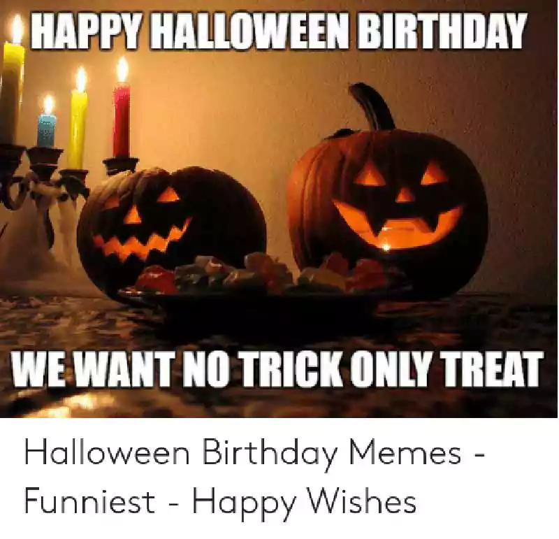cute halloween birthday memes