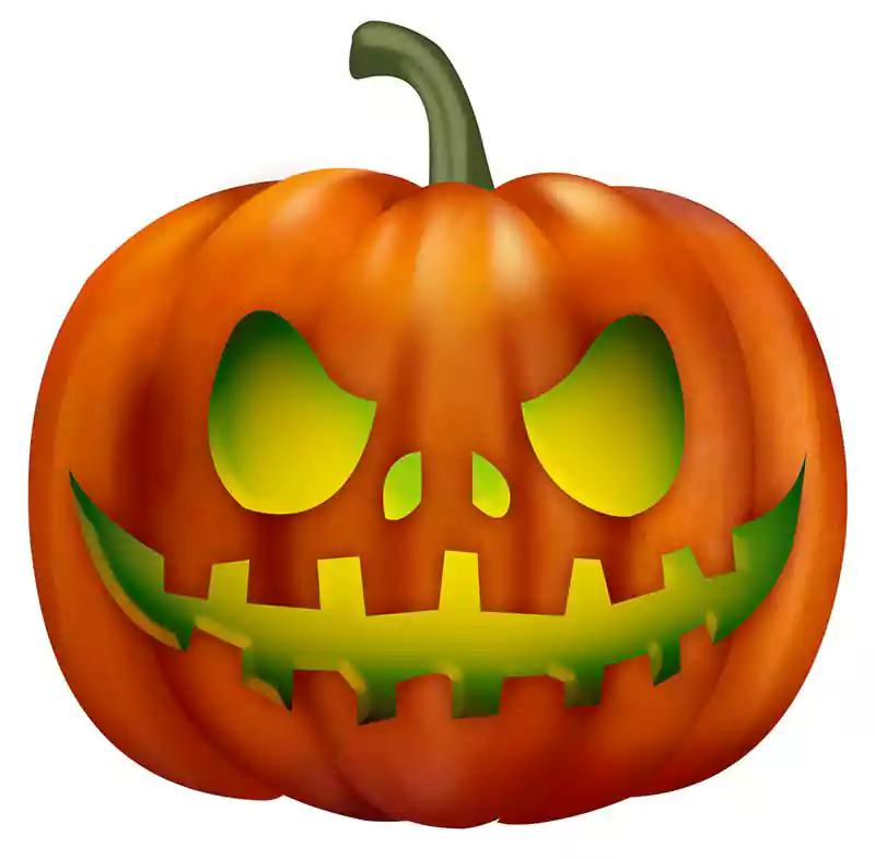 cute halloween pumpkin face