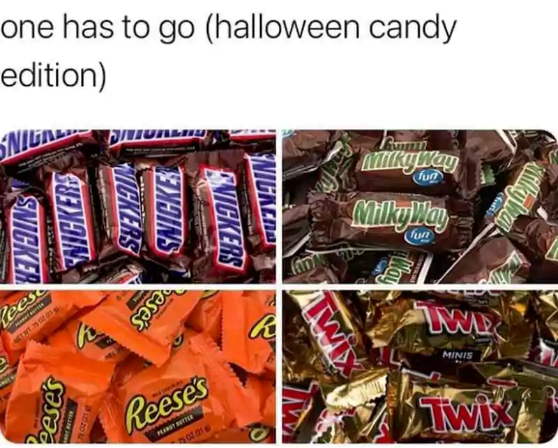 eating halloween candy meme