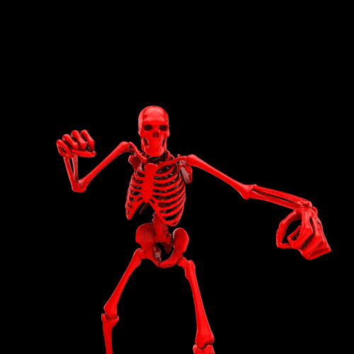 funny halloween animated skeleton gifs