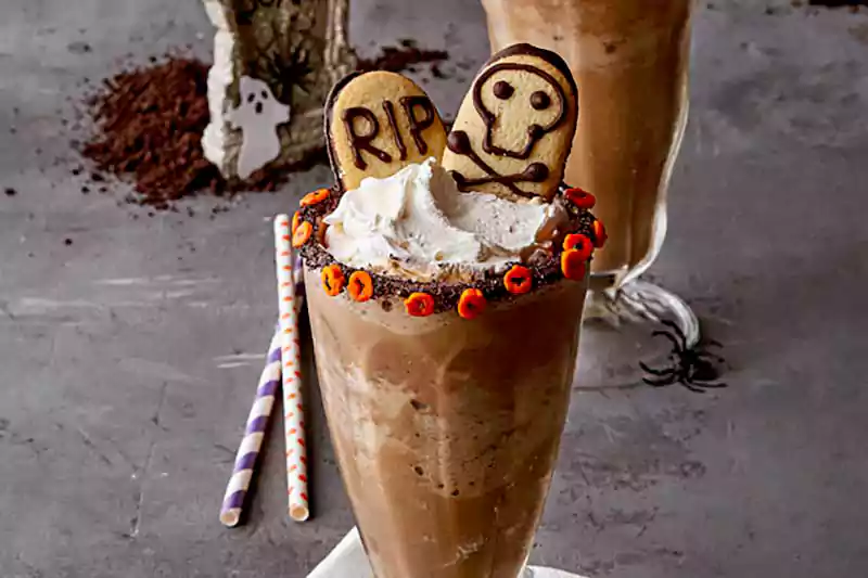 funny halloween coffee image