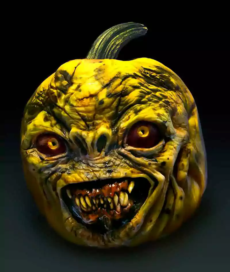 halloween angry pumpkin image