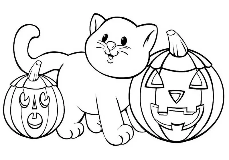 halloween drawing To Print Images Pictures