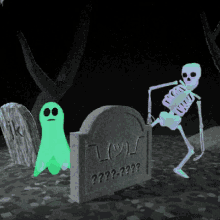 halloween scary skeleton gif