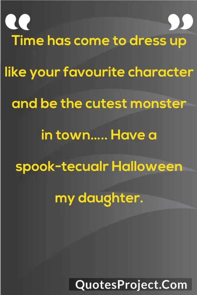 Halloween wishes for daughter