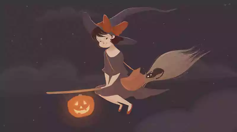 free halloween witch wallpaper