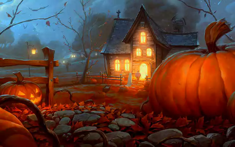 halloween desktop background themes