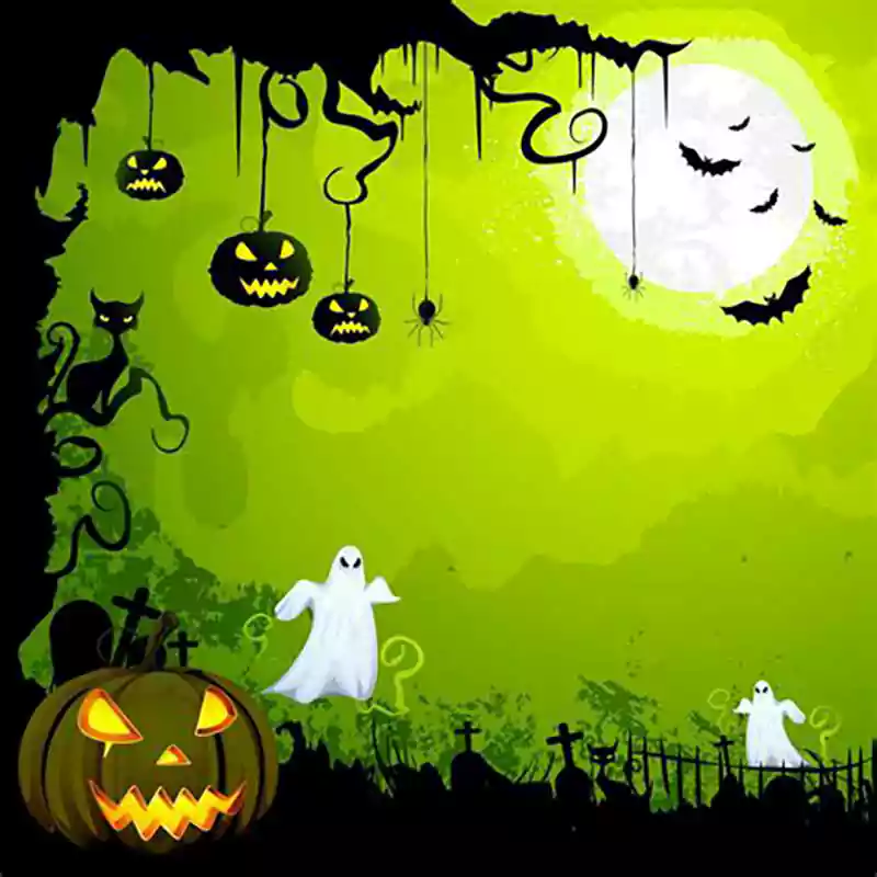 halloween green screen backgrounds
