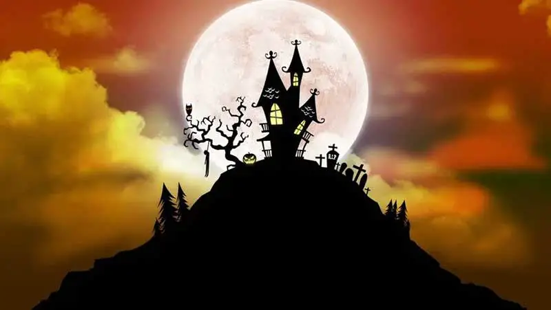 halloween moon background