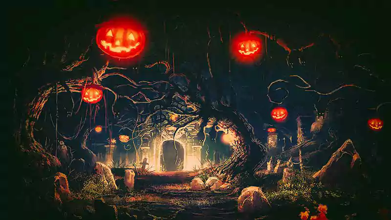 halloween video background