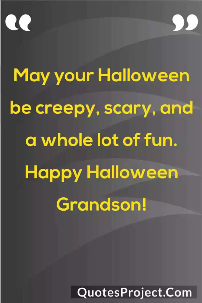 halloween wishes to grandson