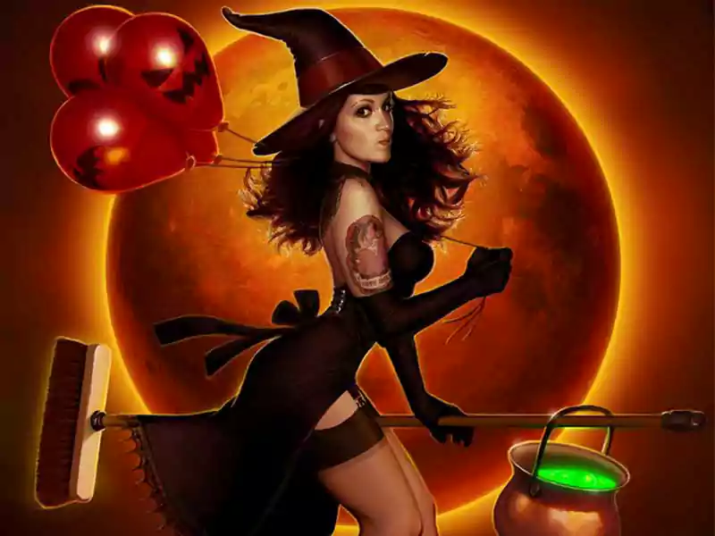 halloween witch wallpaper mobile