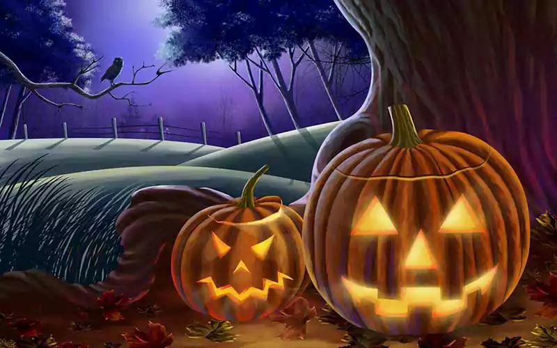 spooky halloween animated wallpaper