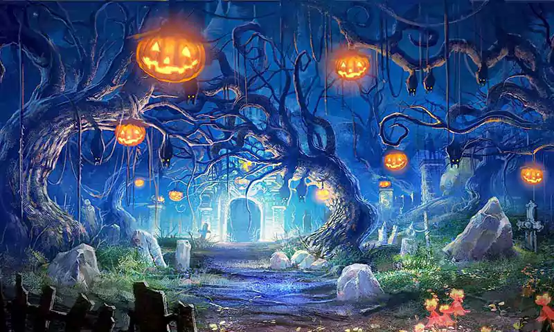 spooky halloween phone wallpaper