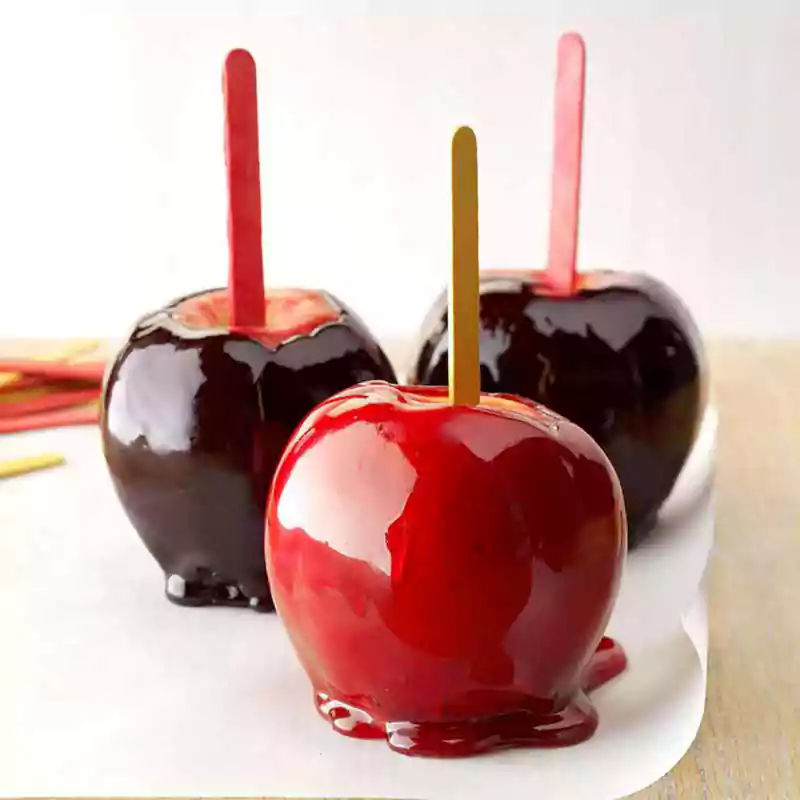 Black Hearted Candy Apples