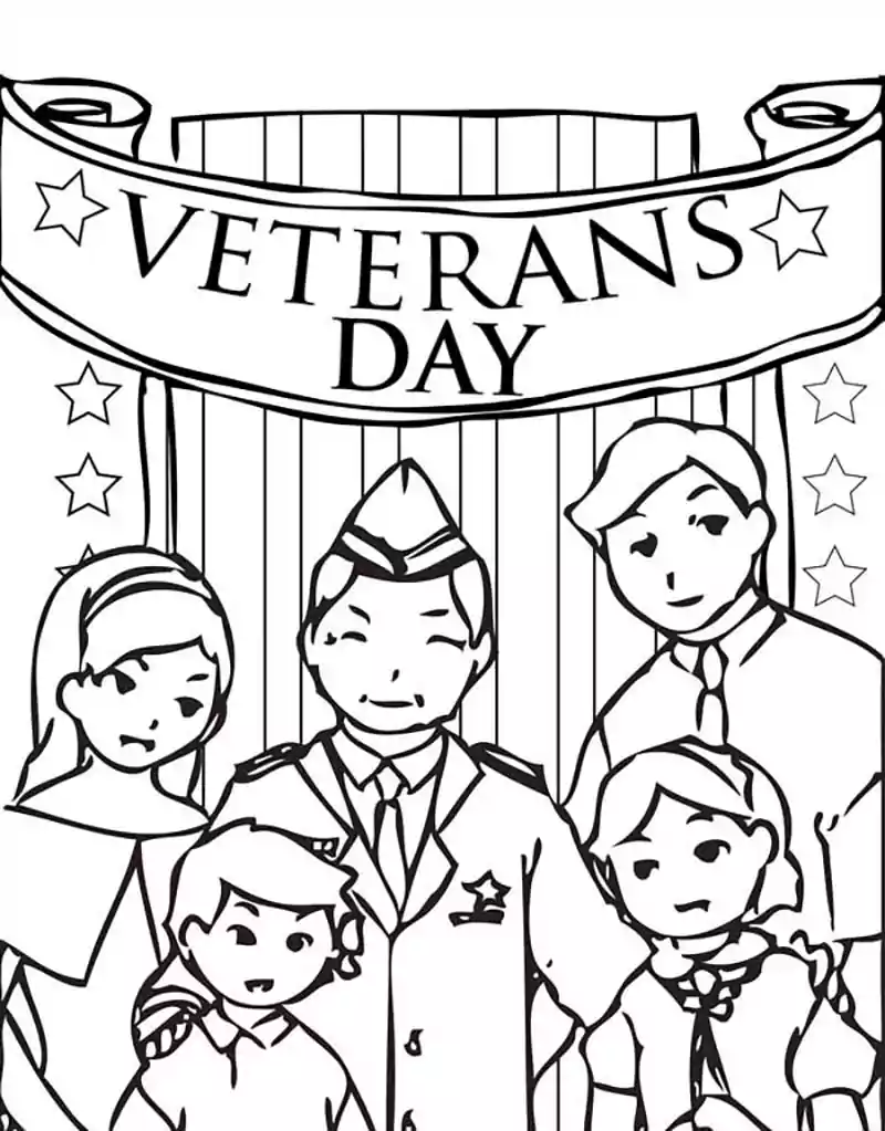 coloring pictures veterans day