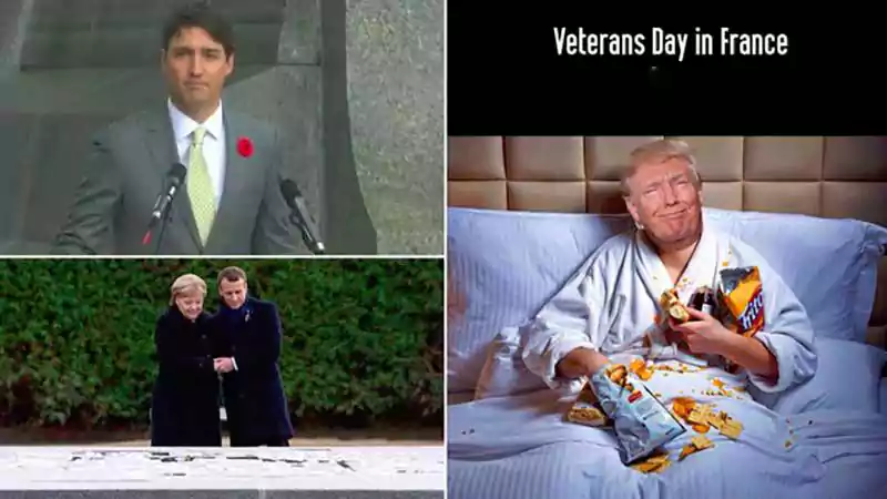 donald trump veterans day pows meme