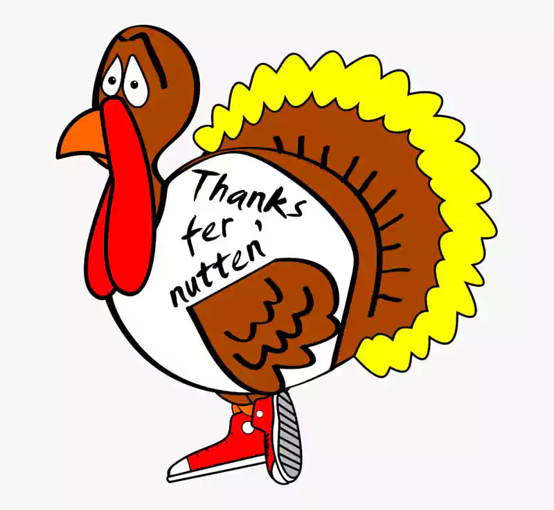 funny thanksgiving cartoon image with turkey