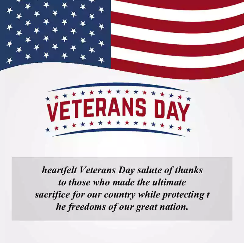 happy veterans day wishes to a friend