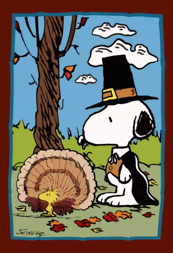 images of snoopy and woodstock thanksgiving