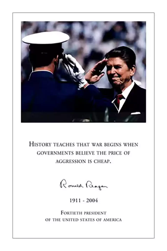 ronald reagan quotes on veterans day
