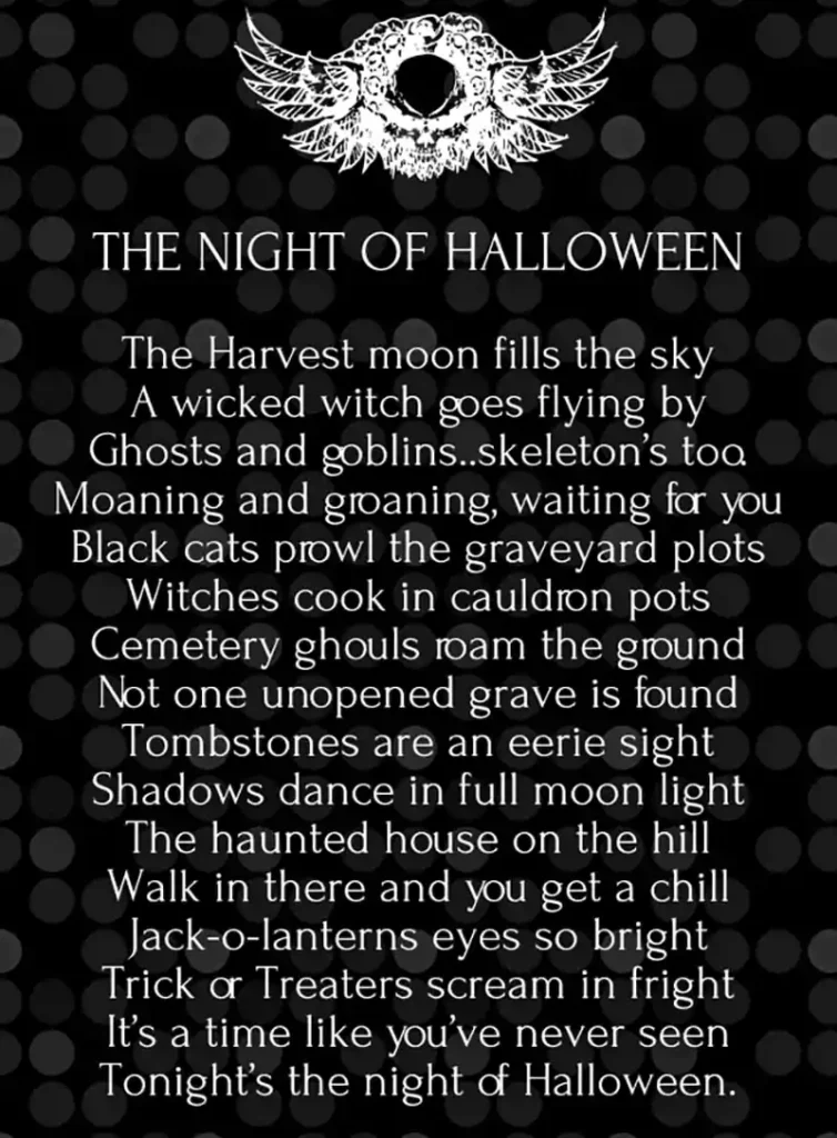 scariest halloween poems