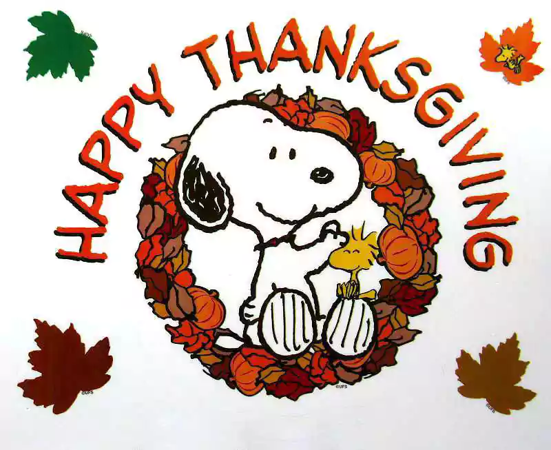 snoopy thanksgiving image free