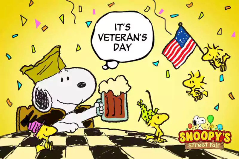 snoopy veterans day image