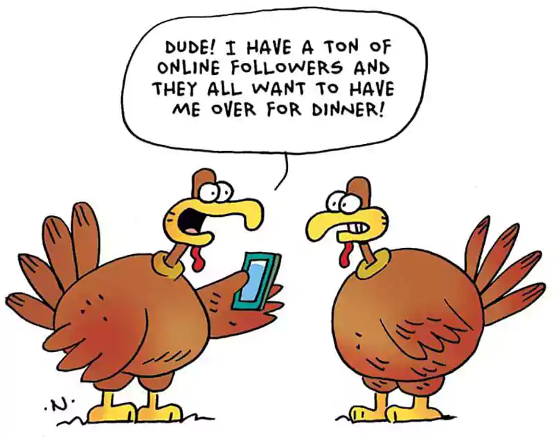 thanksgiving cartoon funny with turkey