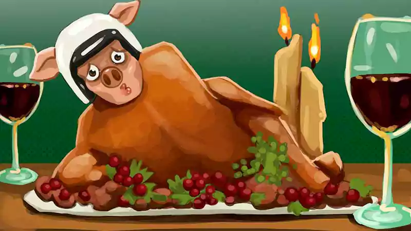 thanksgiving funny image with turkey
