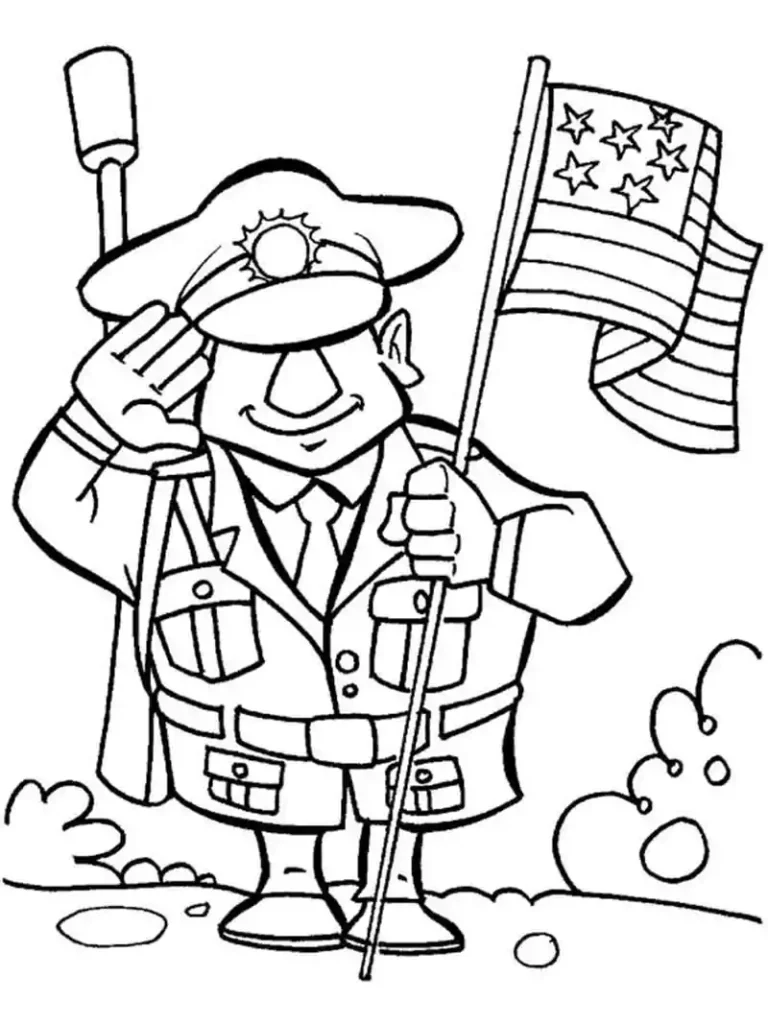 veterans day coloring pictures free