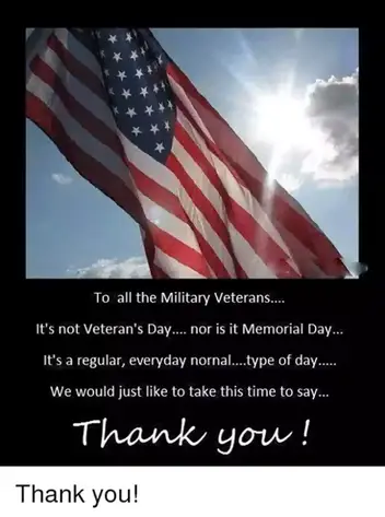 Veterans Day Thank You Memes Quotesproject Com