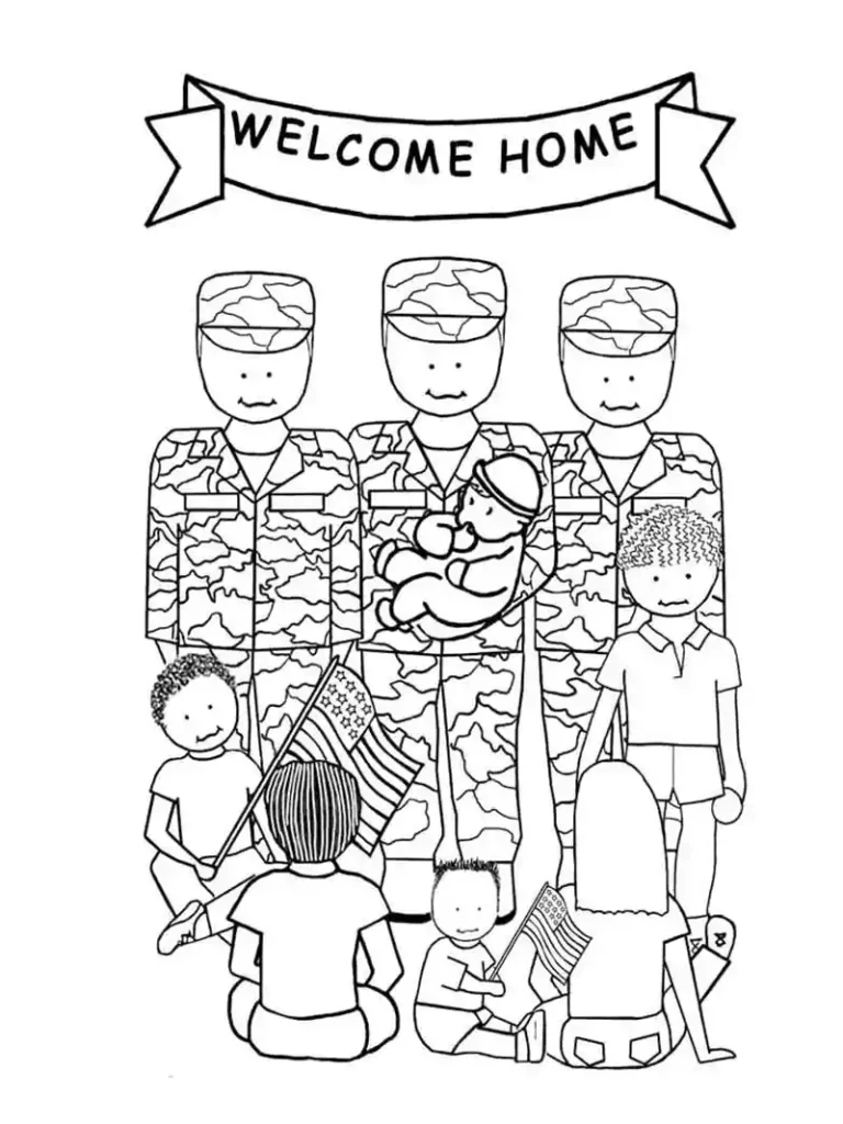 veterans day online coloring pictures