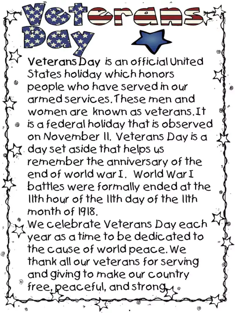 veterans day poems for church