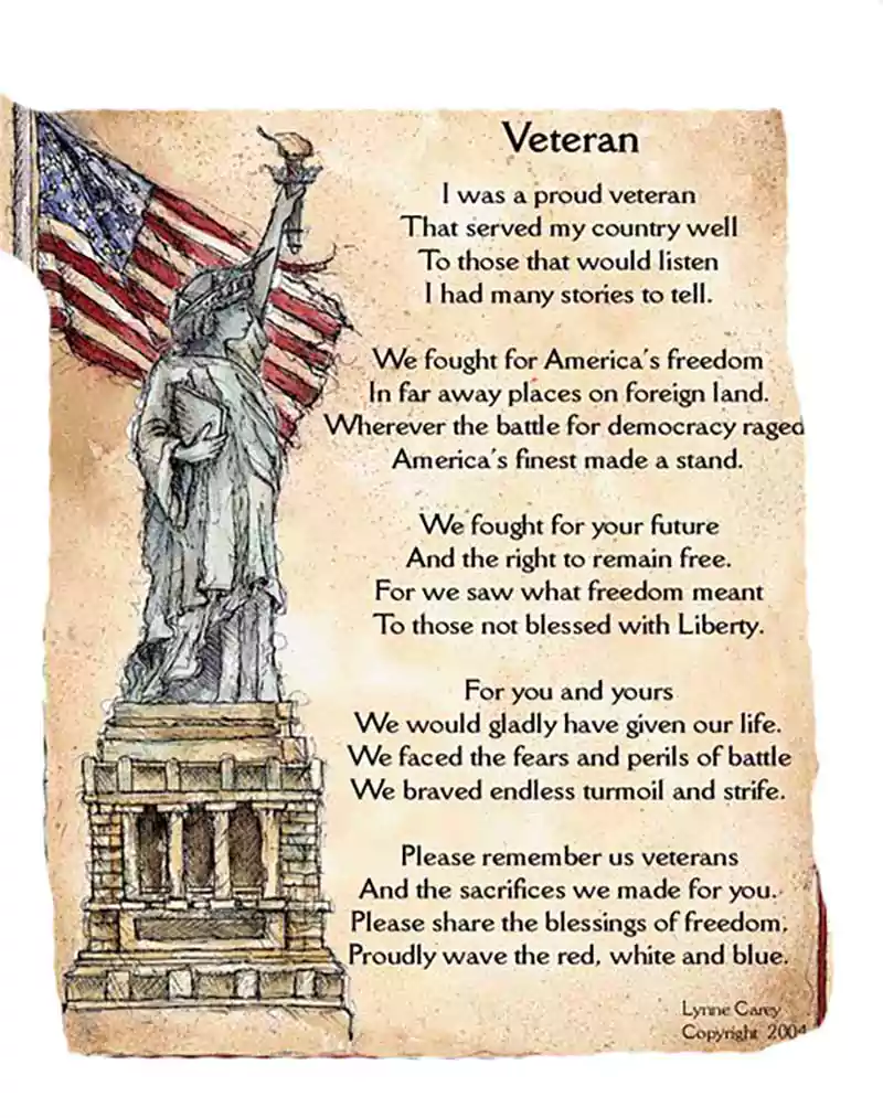 veterans day poems prayers