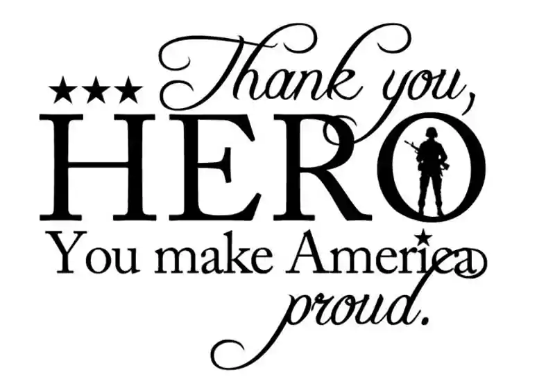 veterans day thank you clipart black and white
