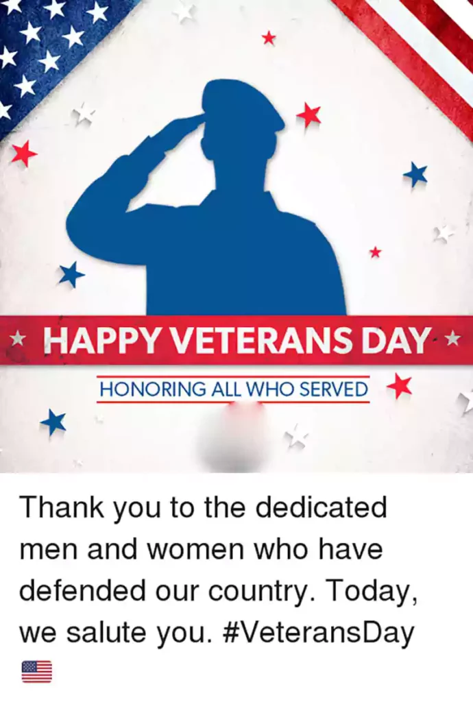 veterans day thank you meme