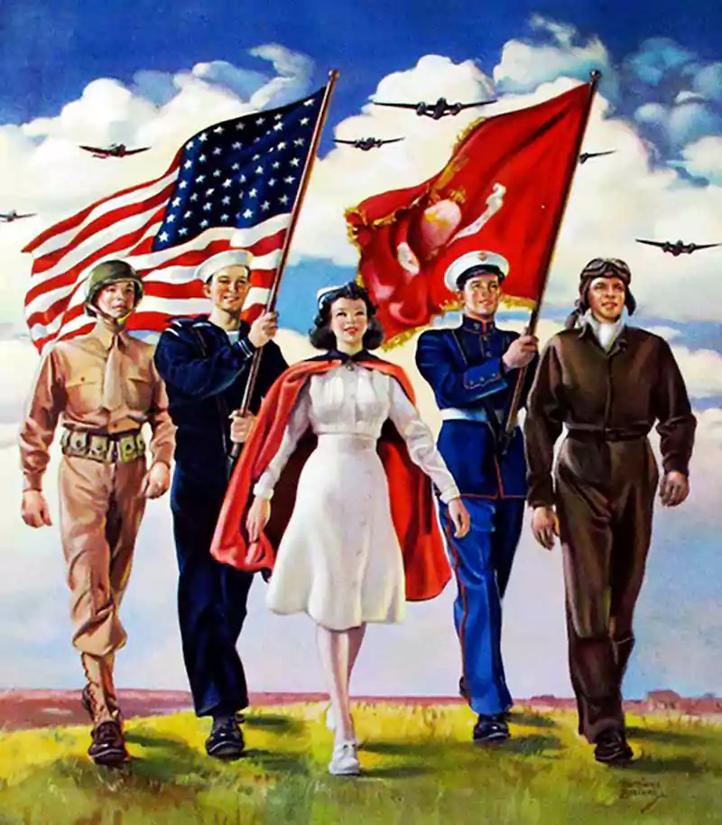 vintage veterans day image