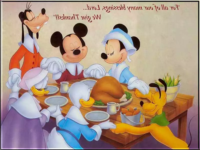 Disney Animated Thanksgiving Image