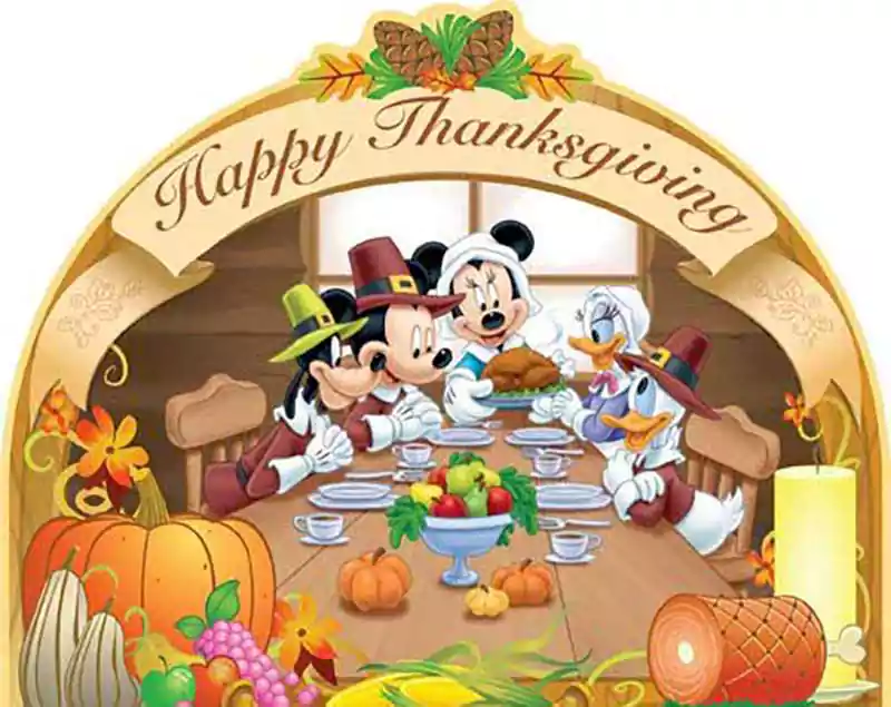 Disney Character Thanksgiving Image